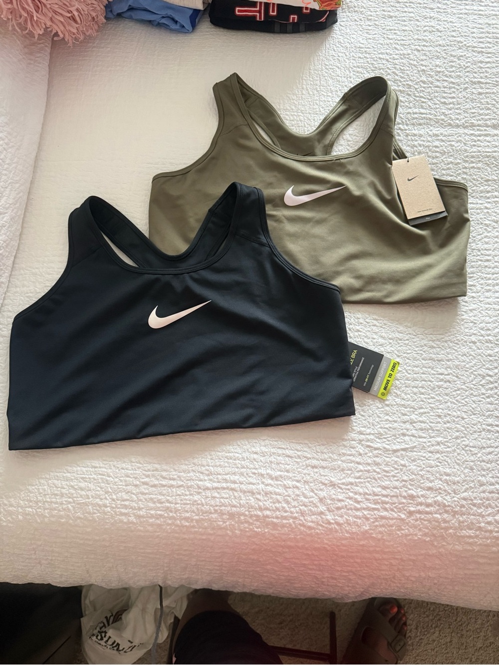 Nike Women’s Dri-FIT Sports Bras - Black & Olive Green